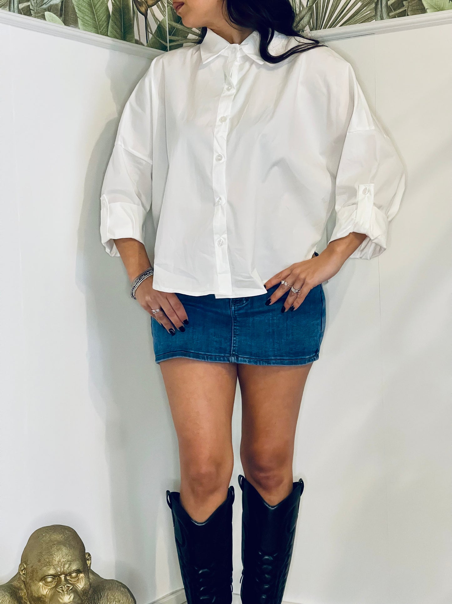 CAMICIA CROP OVER NEW COLLECTION