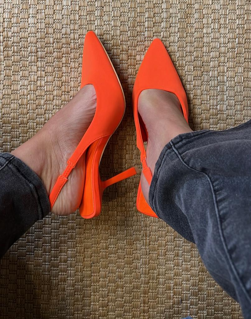 DECOLLETE ARANCIO FLUO new collection
